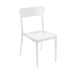 BFM Seating PHVSCWH Maui Stacking Side Chair, White
