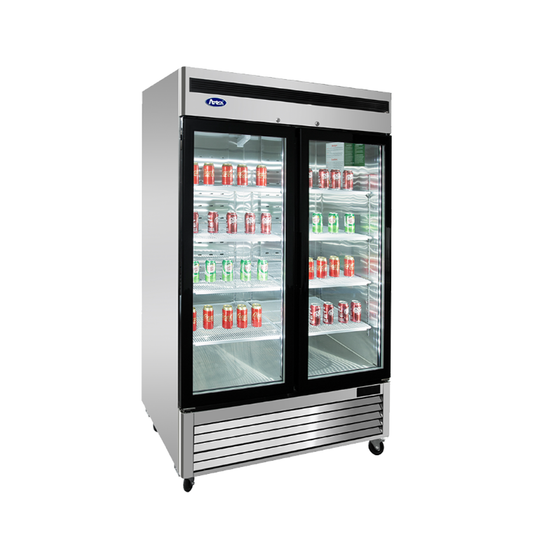 Atosa MCF8703ES 54 3/8" 2 Section Freezer Merchandiser