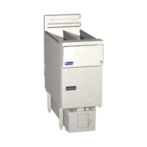 Pitco SE14TS-1FD 15 5/8" 25 lb Electric Floor Fryer