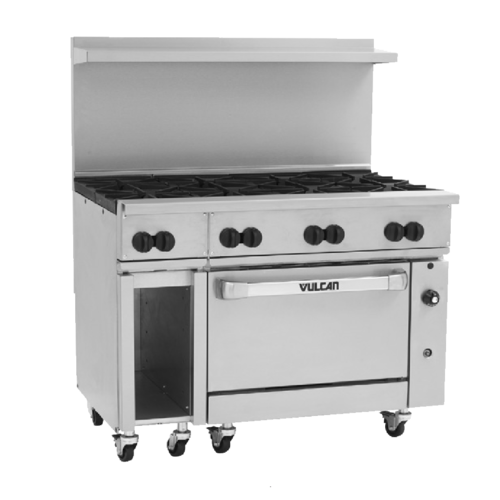 Vulcan 48C-8B 48" 8 Burner Gas Restaurant Range