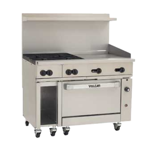 Vulcan 48S-4B24G 48" 4 Burner Gas Restaurant Range