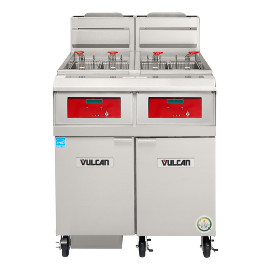 Vulcan 4VHG50DF 62 1/4" (4) 50 lb Gas Fryer Battery