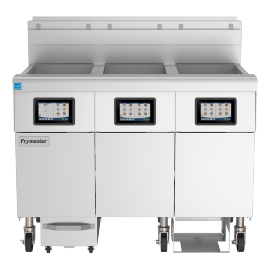 Frymaster 3FQG30U 47 1/8" (3) 30 lb Gas Fryer Battery