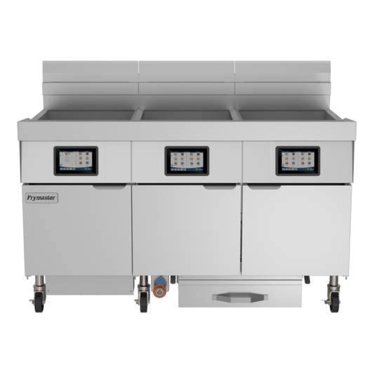 Frymaster 3FQG100T 60" (3) 100 lb Gas Fryer Battery