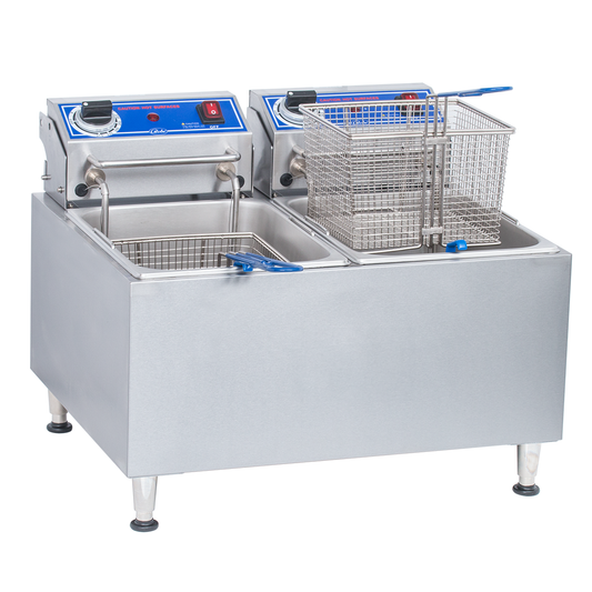 Globe PF32E 22" 16 lb Electric Countertop Fryer
