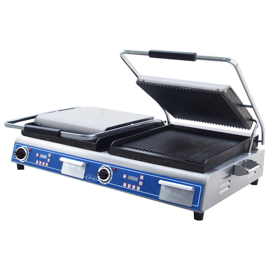 Globe GPGDUE14D 27" Panini Grill