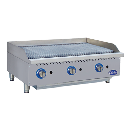 Globe GCB36G-RK 30" Gas Countertop Charbroiler