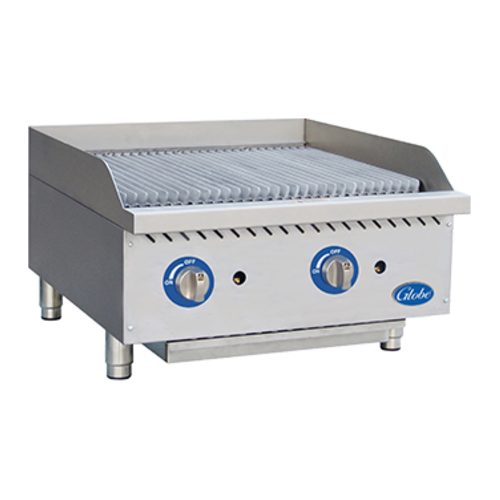 Globe GCB24G-CR 26" Gas Countertop Charbroiler