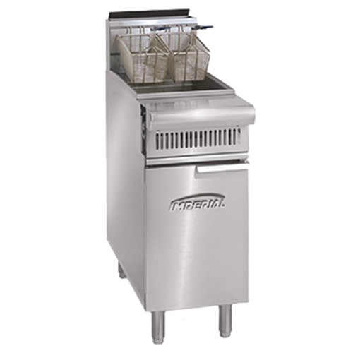 Imperial IHR-F2525 15 1/2" 25 lb Gas Floor Fryer