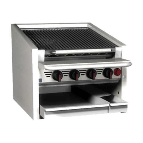 Magikitch'n CM-RMB-624 24" Gas Countertop Charbroiler