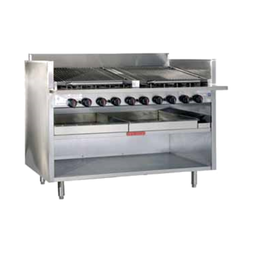 Magikitch'n FM-RMB-672 72" Gas Floor Charbroiler
