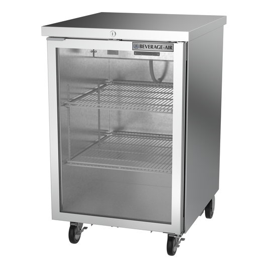 Beverage-Air BB24HC-1-G-S 24" Glass Door Back Bar Cooler