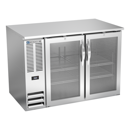 Beverage-Air BB48HC-FG-S 48" Glass Door Back Bar Cooler