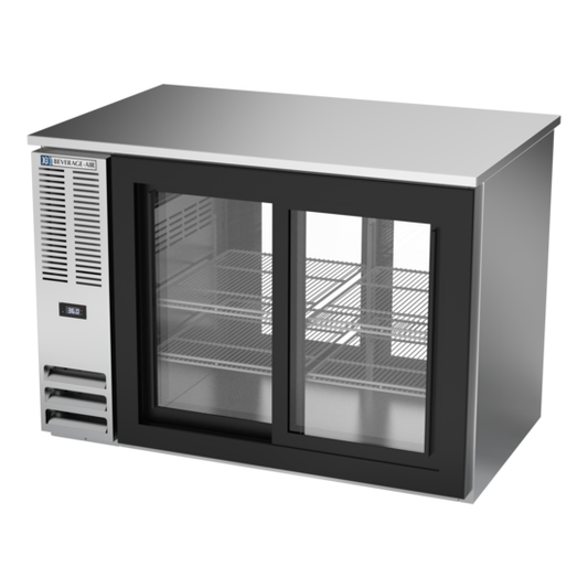 Beverage-Air BB48HC-F-GS-PT-S 48" Glass Door Back Bar Cooler