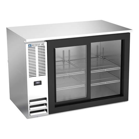 Beverage-Air BB48HC-F-GS-S 48" Glass Door Back Bar Cooler