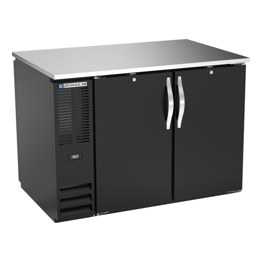 Beverage-Air BB48HC-F-PT-B 48" Solid Door Back Bar Cooler