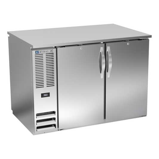Beverage-Air BB48HC-F-PT-S 48" Solid Door Back Bar Cooler