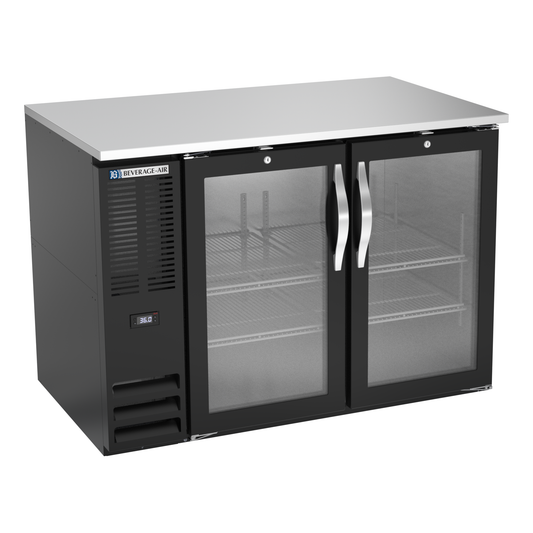 Beverage-Air BB48HC-G-B 48" Glass Door Back Bar Cooler