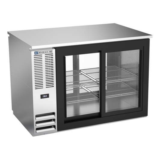 Beverage-Air BB48HC-GS-PT-S 48" Glass Door Back Bar Cooler
