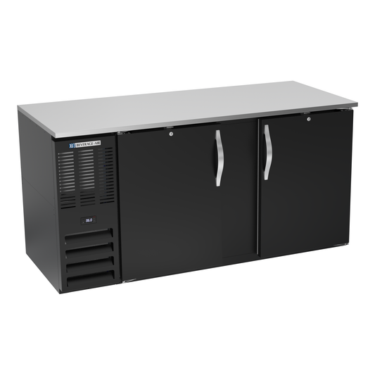 Beverage-Air BB68HC-F-B 68" Solid Door Back Bar Cooler