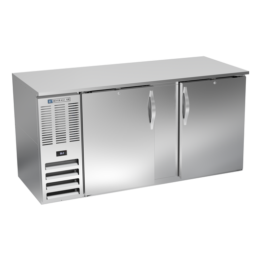 Beverage-Air BB68HC-S 68" Solid Door Back Bar Cooler