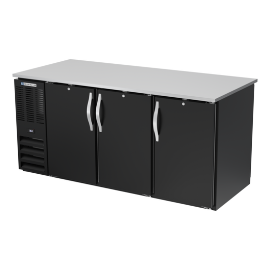 Beverage-Air BB72HC-F-PT-B 72" Solid Door Back Bar Cooler