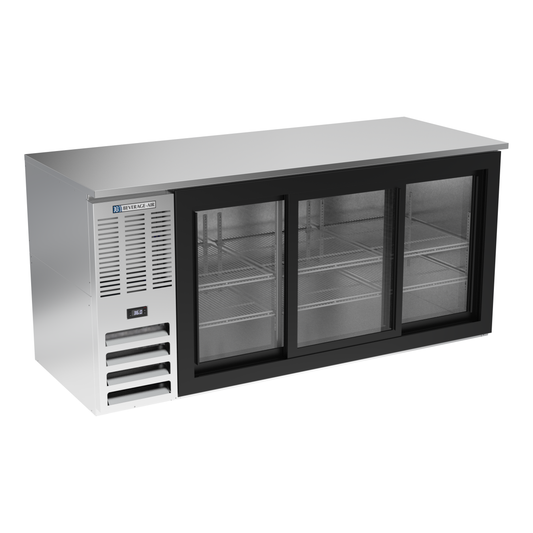 Beverage-Air BB72HC-GS-S 72" Glass Door Back Bar Cooler