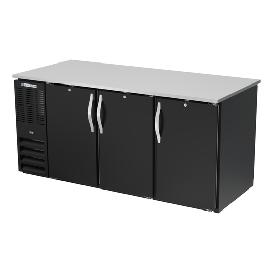 Beverage-Air BB72HC-PT-B 72" Solid Door Back Bar Cooler