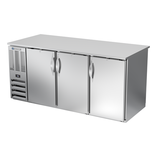 Beverage-Air BB72HC-PT-S 72" Solid Door Back Bar Cooler