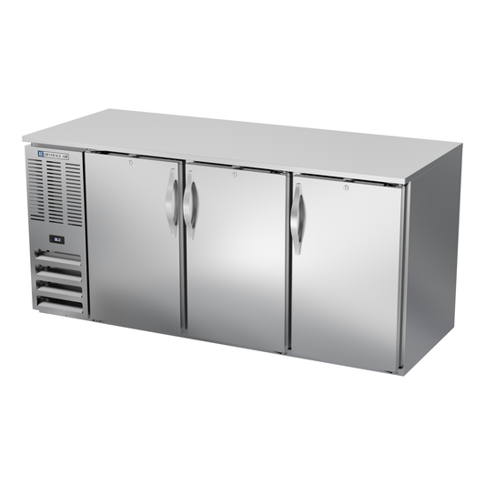 Beverage-Air BB72HC-S 72" Solid Door Back Bar Cooler