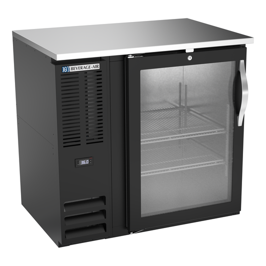 Beverage-Air BBN36HC-G-B 36" Glass Door Back Bar Cooler