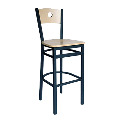 BFM Seating 2152B-SB W 17 1/2" Barstool