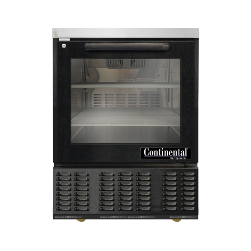 Continental Refrigerator UC24SNGD-B 24" Solid Door Back Bar Cooler