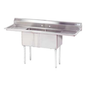 Advance Tabco FE-2-1620-18RL-X 68" Compartment Sink