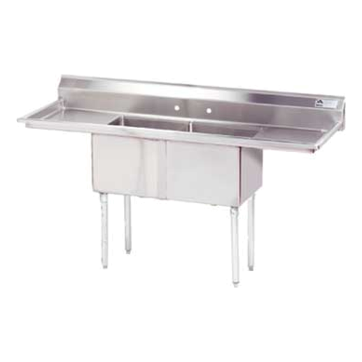 Advance Tabco FE-2-1812-18RL-X 72" Compartment Sink