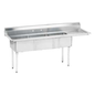 Advance Tabco FE-3-1515-15R-X 62 1/2" Compartment Sink