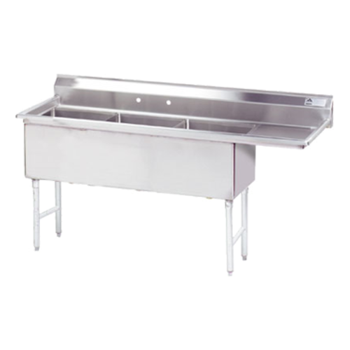 Advance Tabco FS-3-2424-24R 98 1/2" Compartment Sink