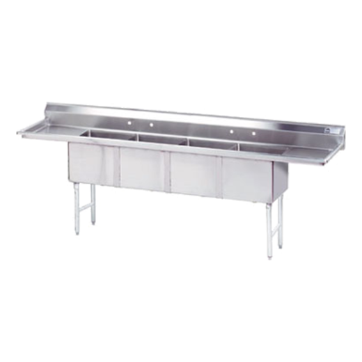 Advance Tabco FS-4-2028-24RL 128" Compartment Sink