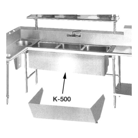 Advance Tabco K-500 Sink Apron