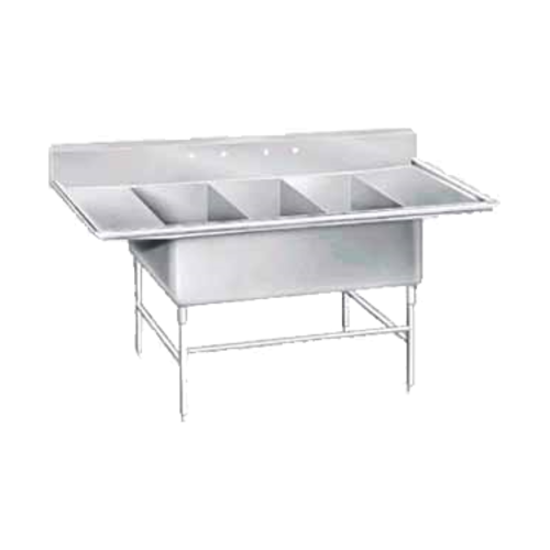 Advance Tabco K7-3-3024-24RL 138" Compartment Sink