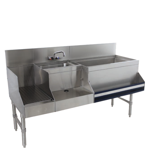 Advance Tabco PRU-24-60R-10 60" Underbar Ice Bin / Cocktail Station