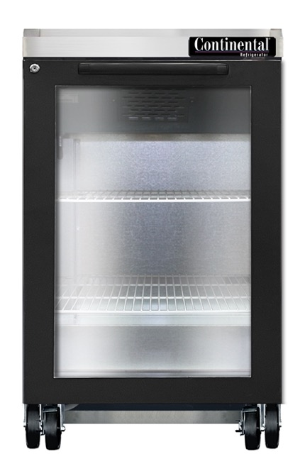 Continental Refrigerator BB24NGD 24 1/8" Solid Door Back Bar Cooler
