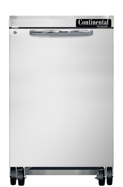 Continental Refrigerator BB24NSS 24 1/8" Solid Door Back Bar Cooler