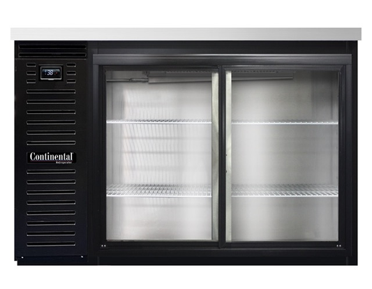 Continental Refrigerator BB50NSGD 50" Solid Door Back Bar Cooler