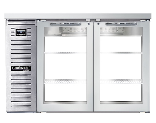 Continental Refrigerator BB50NSSGDPT 50" Solid Door Back Bar Cooler