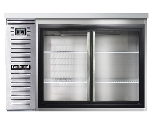Continental Refrigerator BB50NSSSGD 50" Solid Door Back Bar Cooler