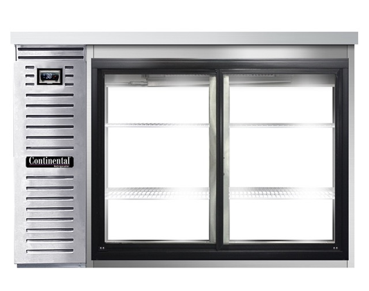 Continental Refrigerator BB50NSSSGDPT 50" Solid Door Back Bar Cooler