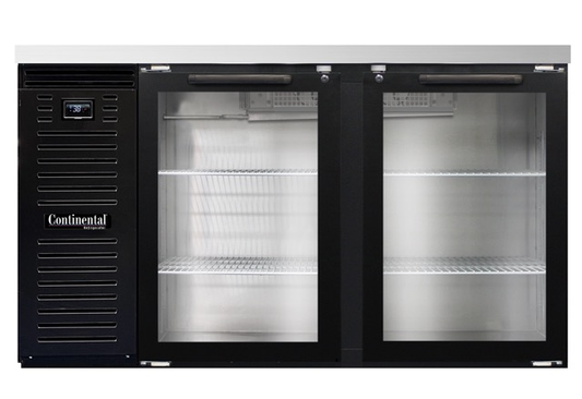 Continental Refrigerator BB59NGD 59" Solid Door Back Bar Cooler