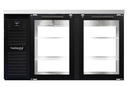 Continental Refrigerator BB59NGDPT 59" Solid Door Back Bar Cooler