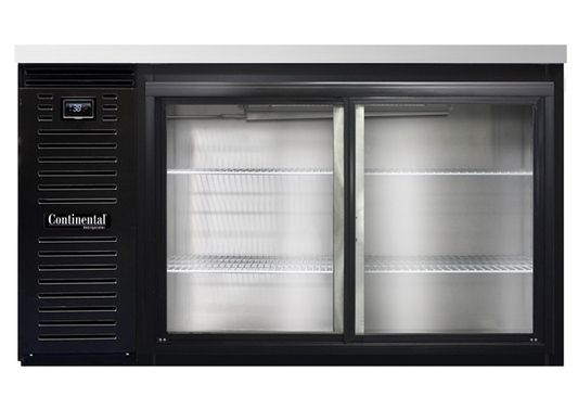 Continental Refrigerator BB59NSGD 59" Solid Door Back Bar Cooler